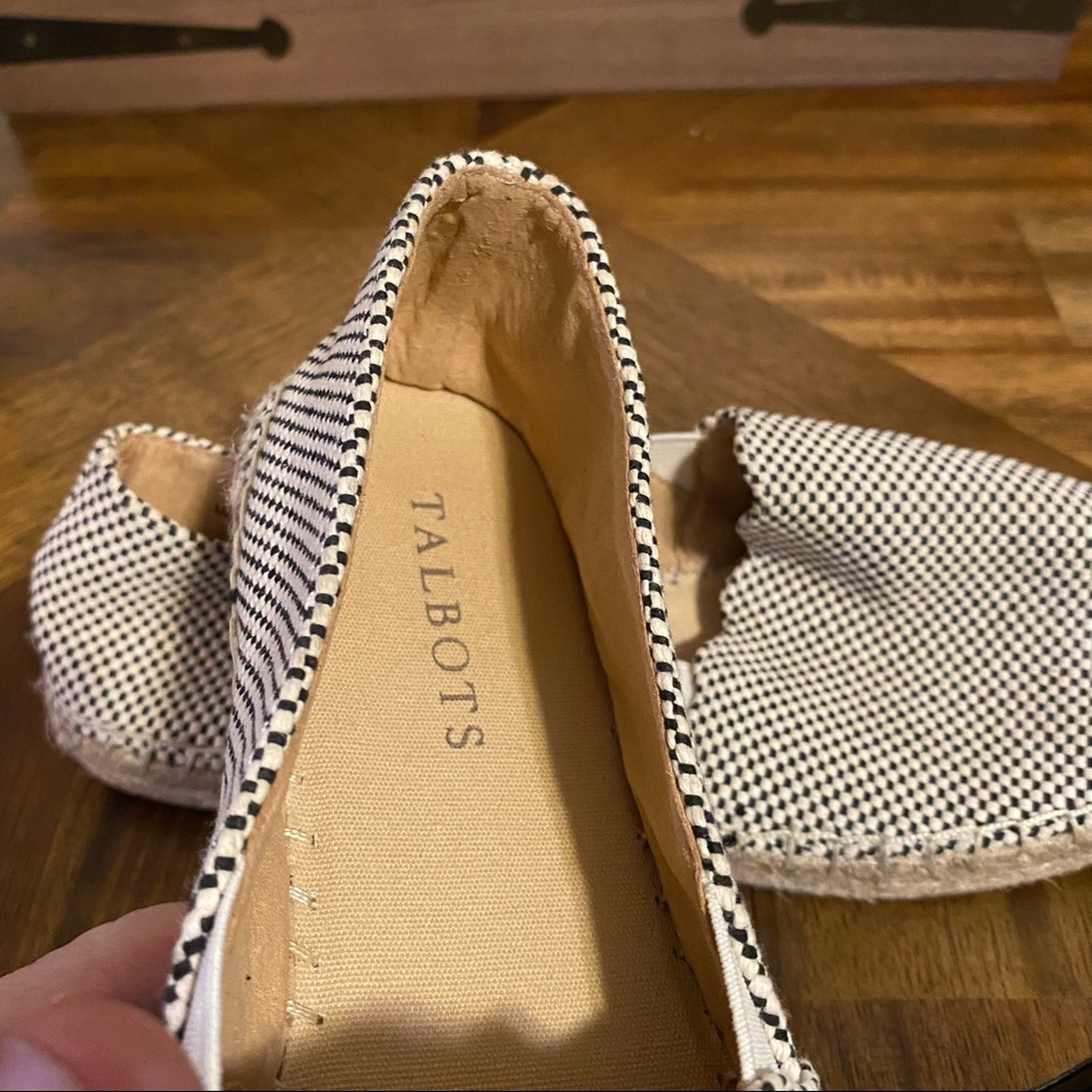 Talbots Black & White  espadrilles size 7 - Picture 4 of 8